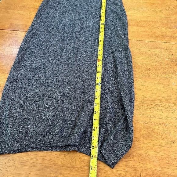 REVOLVE MINKPINK Temptation Gray Cotton Boho Chic Rib Knit Maxi Dress, Size M - Picture 7 of 9